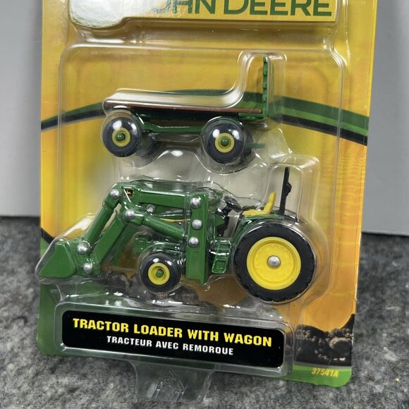 2007 ERTL John Deere Tractor Loader with Wagon New 37541A - Picture 3 of 9